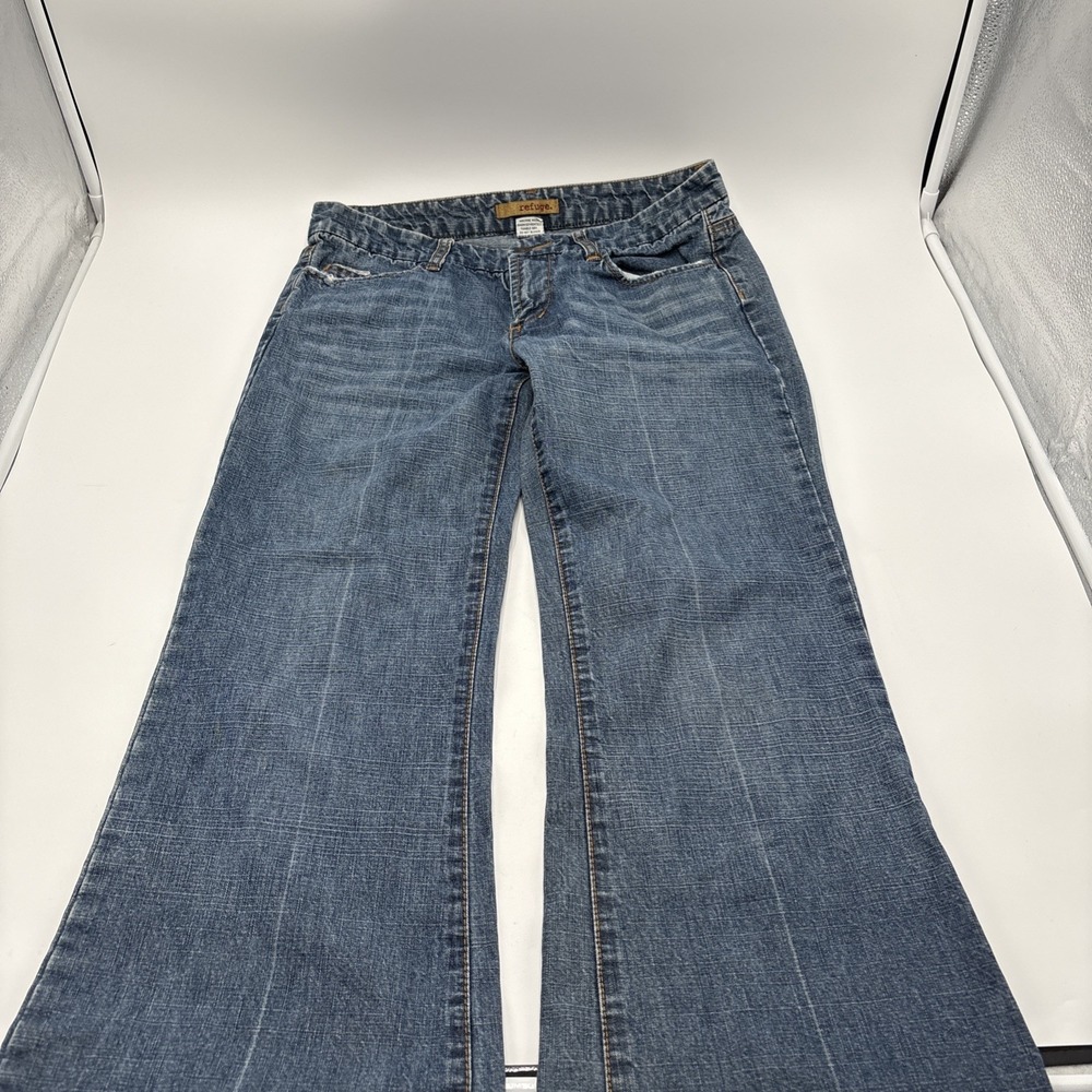 Vintage Refuge Y2K Blue Jeans Womens Size 9 100% Cotton Style #VC-33790 Flare